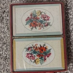 Vintage 2 Pack Floral Deck of Playing Cards